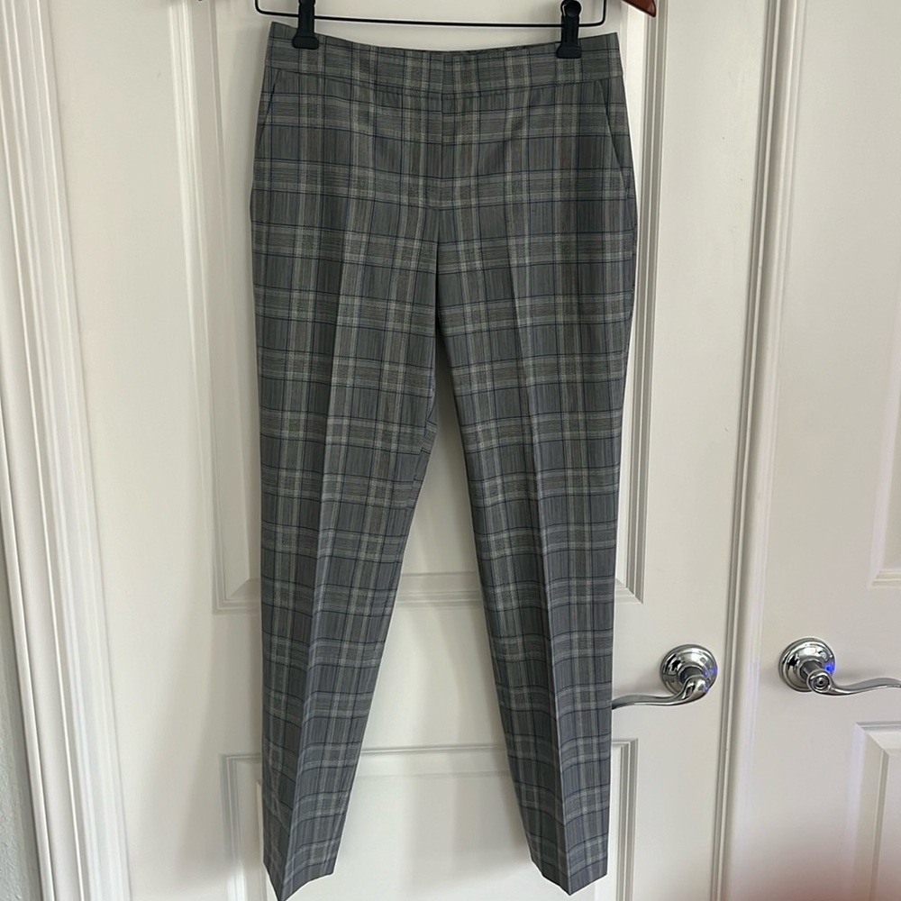 Theory Plaid Pants Size 00